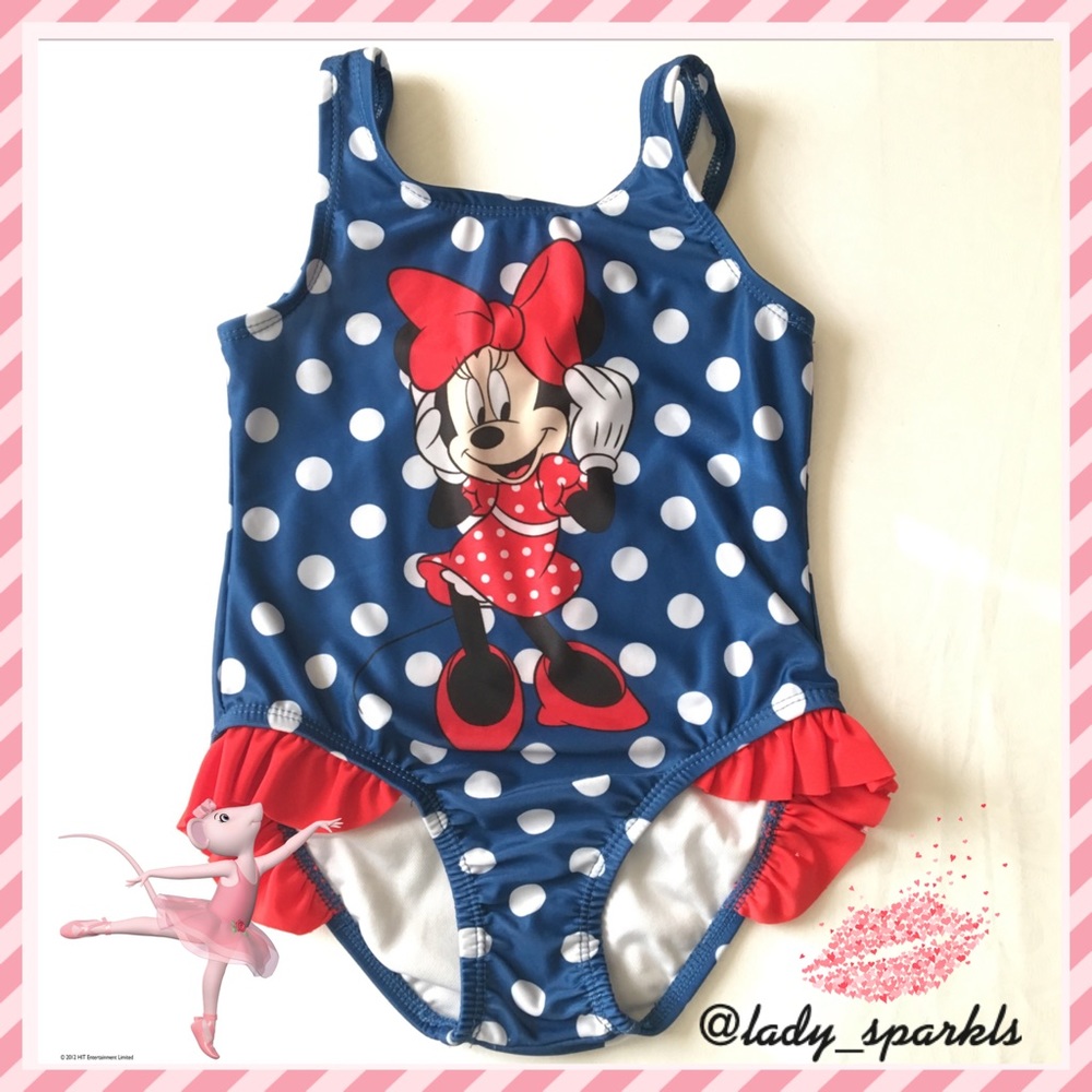 Girls One piece Minnie Swimming Suit 3t